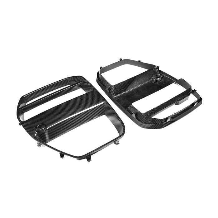 Kies-Motorsports R44 Performance MHC+ BMW M3/M4 GT Style Front Grille With ACC In Pre Preg Carbon Fibre (G80/G81/G82/G83) Main image