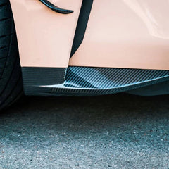 Kies-Motorsports R44 Performance MHC+ BMW M3/M4 OEM Style Replacement Front Side Splitters In Pre Preg Carbon Fibre (G80/G81/G82/G83)