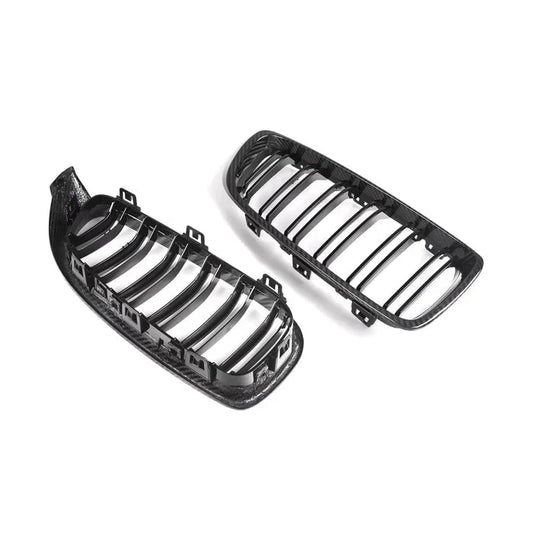Kies-Motorsports R44 Performance MHC+ BMW M3/M4 Premium Front Grilles In Pre Preg Carbon Fibre & Gloss Black (F80/F82/F83)