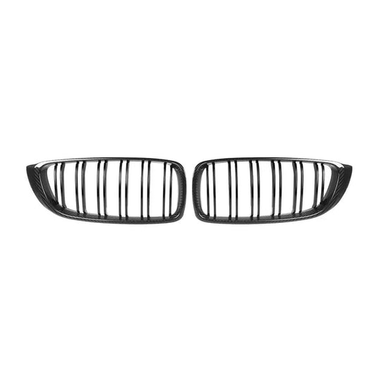 Kies-Motorsports R44 Performance MHC+ BMW M3/M4 Premium Front Grilles In Pre Preg Carbon Fibre & Gloss Black (F80/F82/F83)