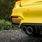 Kies-Motorsports R44 Performance MHC+ BMW M3/M4 Rear Bumper Inserts In Gloss Pre Preg Carbon Fibre (F80/F82/F83)