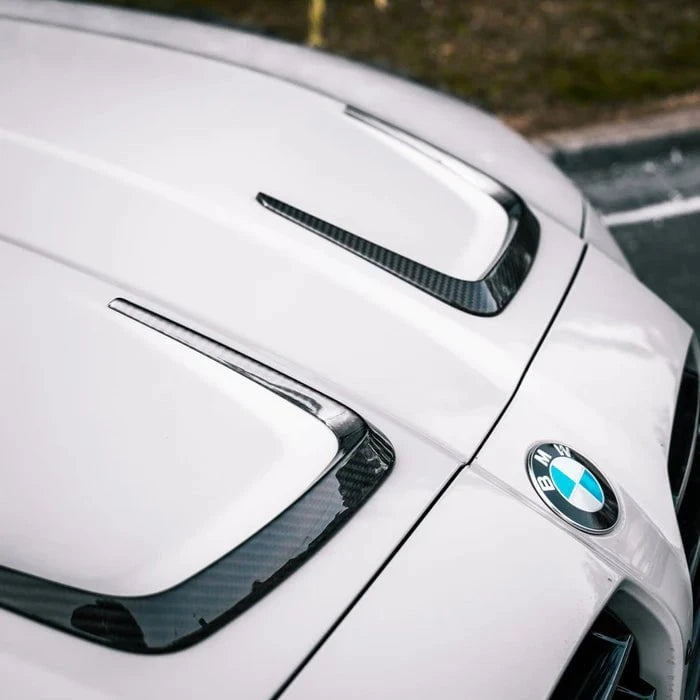 Kies-Motorsports R44 Performance MHC+ BMW M3/M4 X Style Hood Vent Trims In Pre Preg Carbon Fibre (G80/G81/G82/G83)