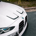 Kies-Motorsports R44 Performance MHC+ BMW M3/M4 X Style Hood Vent Trims In Pre Preg Carbon Fibre (G80/G81/G82/G83)