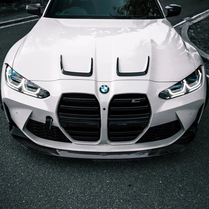 Kies-Motorsports R44 Performance MHC+ BMW M3/M4 X Style Hood Vent Trims In Pre Preg Carbon Fibre (G80/G81/G82/G83)