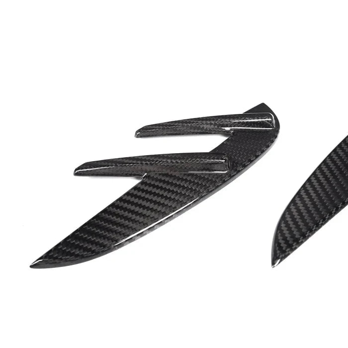 Kies-Motorsports R44 Performance MHC+ BMW M3 Side Fender Badge Covers In Gloss Pre Preg Carbon Fibre (G80/G81)