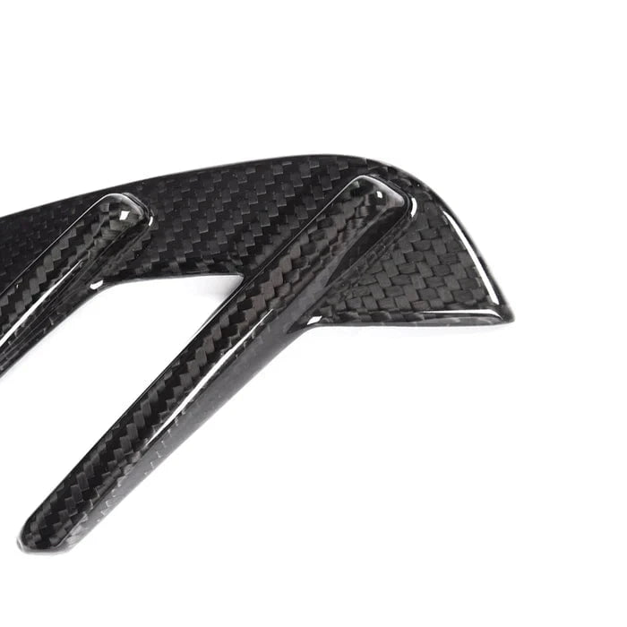 Kies-Motorsports R44 Performance MHC+ BMW M3 Side Fender Badge Covers In Gloss Pre Preg Carbon Fibre (G80/G81)