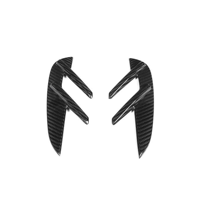 Kies-Motorsports R44 Performance MHC+ BMW M3 Side Fender Badge Covers In Gloss Pre Preg Carbon Fibre (G80/G81)