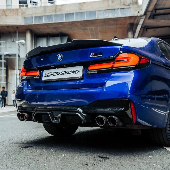 Kies-Motorsports R44 Performance MHC+ BMW M5/5 Series Ducktail Style Rear Spoiler In Pre Preg Carbon Fibre (F90/G30)
