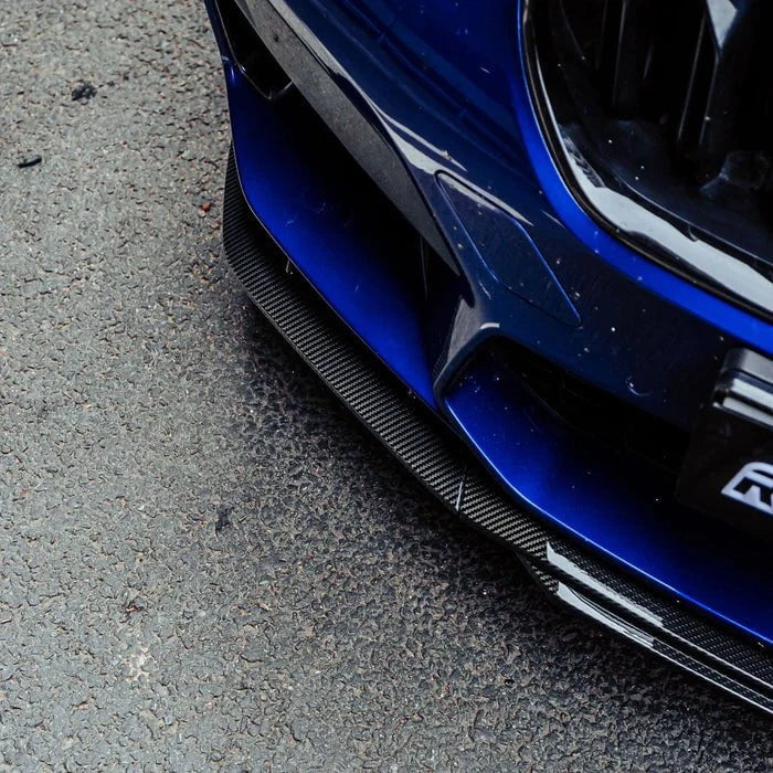 Kies-Motorsports R44 Performance MHC+ BMW M5 F90 LCI Low Line Front Splitter In Pre Preg Gloss Carbon Fibre (F90)