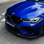 Kies-Motorsports R44 Performance MHC+ BMW M5 F90 LCI Low Line Front Splitter In Pre Preg Gloss Carbon Fibre (F90)