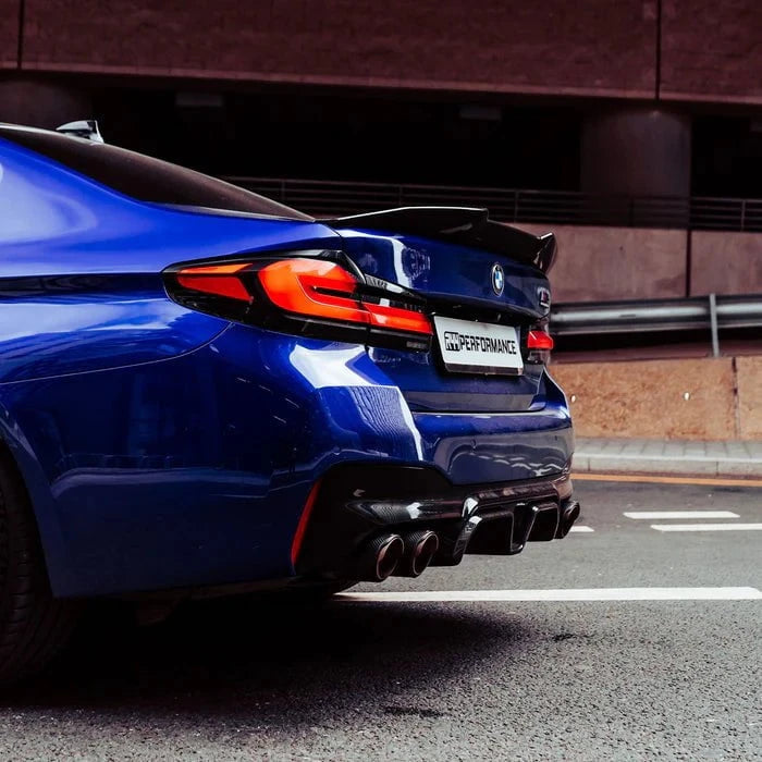 Kies-Motorsports R44 Performance MHC+ BMW M5 LCI CS Style Rear Diffuser In Pre Preg Gloss Carbon Fibre (F90)
