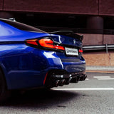 Kies-Motorsports R44 Performance MHC+ BMW M5 LCI CS Style Rear Diffuser In Pre Preg Gloss Carbon Fibre (F90)