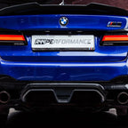Kies-Motorsports R44 Performance MHC+ BMW M5 LCI CS Style Rear Diffuser In Pre Preg Gloss Carbon Fibre (F90)