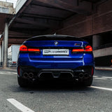 Kies-Motorsports R44 Performance MHC+ BMW M5 LCI CS Style Rear Diffuser In Pre Preg Gloss Carbon Fibre (F90)