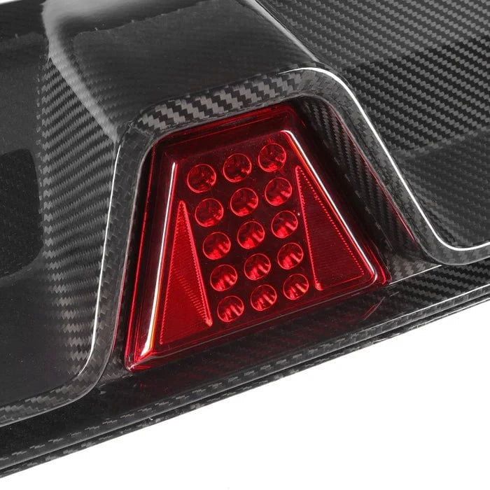Kies-Motorsports R44 Performance MHC+ BMW M5 LCI CS Style Rear Diffuser With LED In Pre Preg Gloss Carbon Fibre (F90)