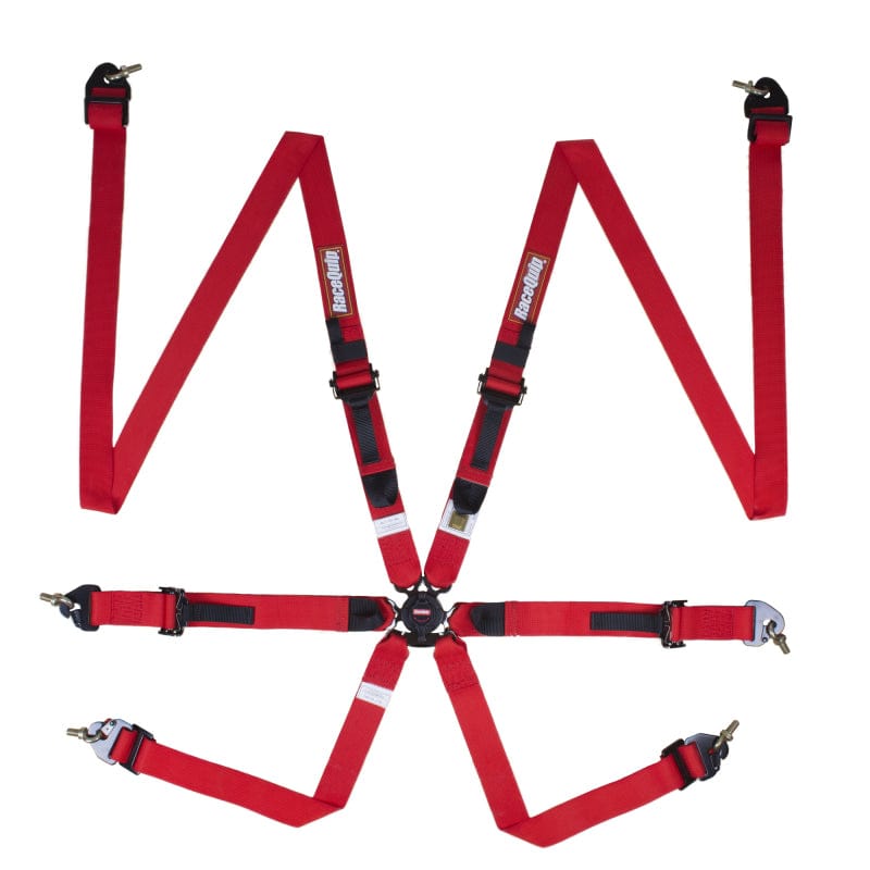 Kies-Motorsports Racequip RaceQuip Red FIA CAMLOCK 6pt 2in Pull Up Lap FHR