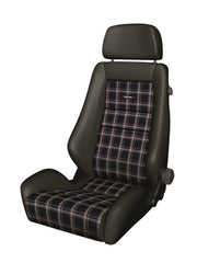 Kies-Motorsports Recaro Recaro Classic LX Seat - Black Leather/Classic Checkered Fabric