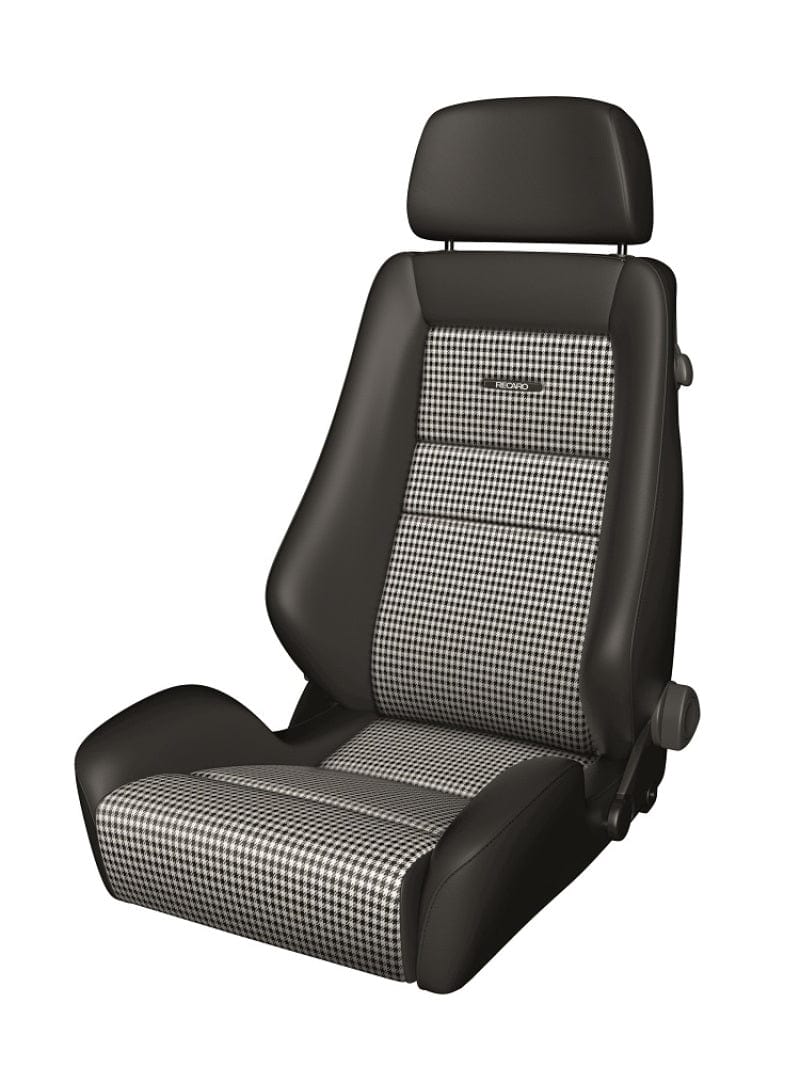 Kies-Motorsports Recaro Recaro Classic LX Seat - Black Leather/Pepita Fabric