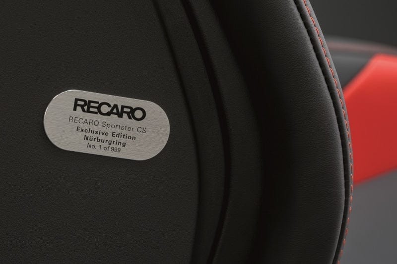 Kies-Motorsports Recaro Recaro Sportster CS Nurburgring Edition Driver Seat - Black/Red Leather/Black Leather