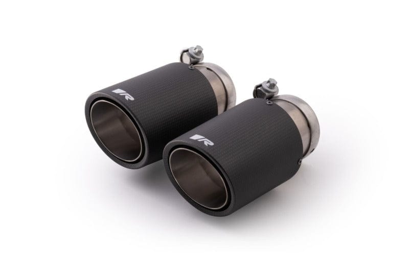 Kies-Motorsports Remus Remus Carbon 84mm Angled Titanium Internals w/Adjustable Clamp Tail Pipe Set (Quad Tips)