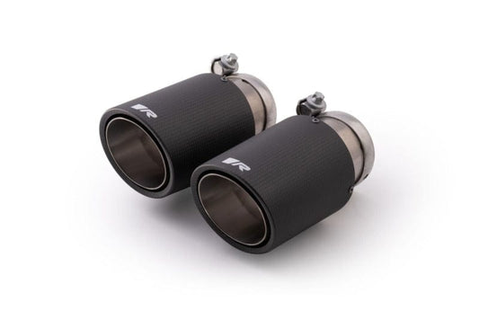 Kies-Motorsports Remus Remus Carbon 84mm Angled Titanium Internals w/Adjustable Clamp Tail Pipe Set (Quad Tips)