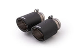 Kies-Motorsports Remus Remus Carbon 84mm Angled Titanium Internals w/Adjustable Clamp Tail Pipe Set (Quad Tips)