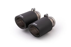 Kies-Motorsports Remus Remus Carbon 84mm Angled Titanium Internals w/Adjustable Clamp Tail Pipe Set (Quad Tips)