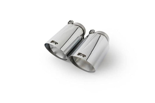 Kies-Motorsports Remus Remus Stainless Steel 102mm Angled Straight Cut Chrome w/Adj Clamp Tail Pipe Set (Pair)