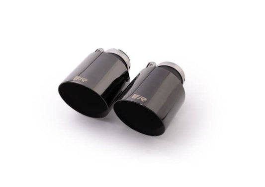 Kies-Motorsports Remus Remus Stainless Steel 115mm Angled Engraved Black Chrome Tail Pipe Set (Pair)