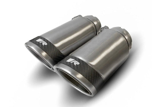 Kies-Motorsports Remus Remus Stainless Steel 84mm Angled w/Carbon Ring Tail Pipe Set (Pair)