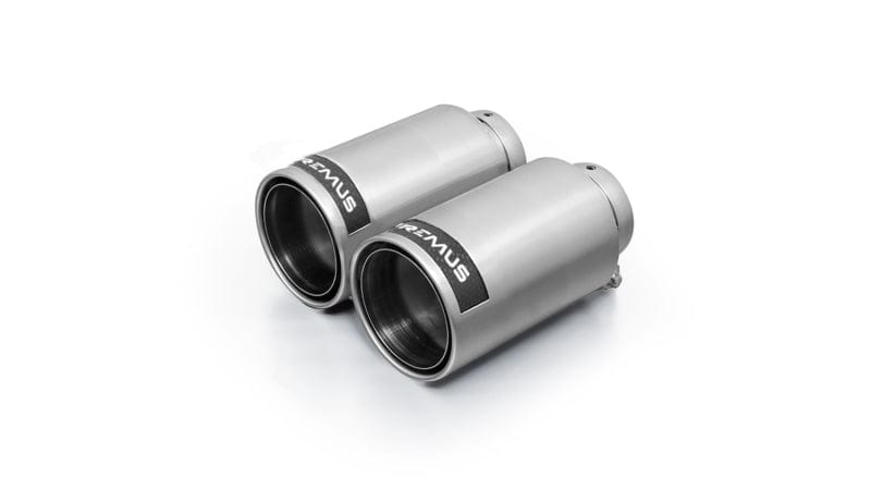 Kies-Motorsports Remus Remus Stainless Steel 98mm Polished w/Carbon Insert Tail Pipe Set (Pair)
