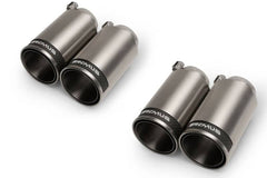 Kies-Motorsports Remus Remus Stainless Steel 98mm Straight Polished w/Carbon Insert Tail Pipe Set (Quad Tips)