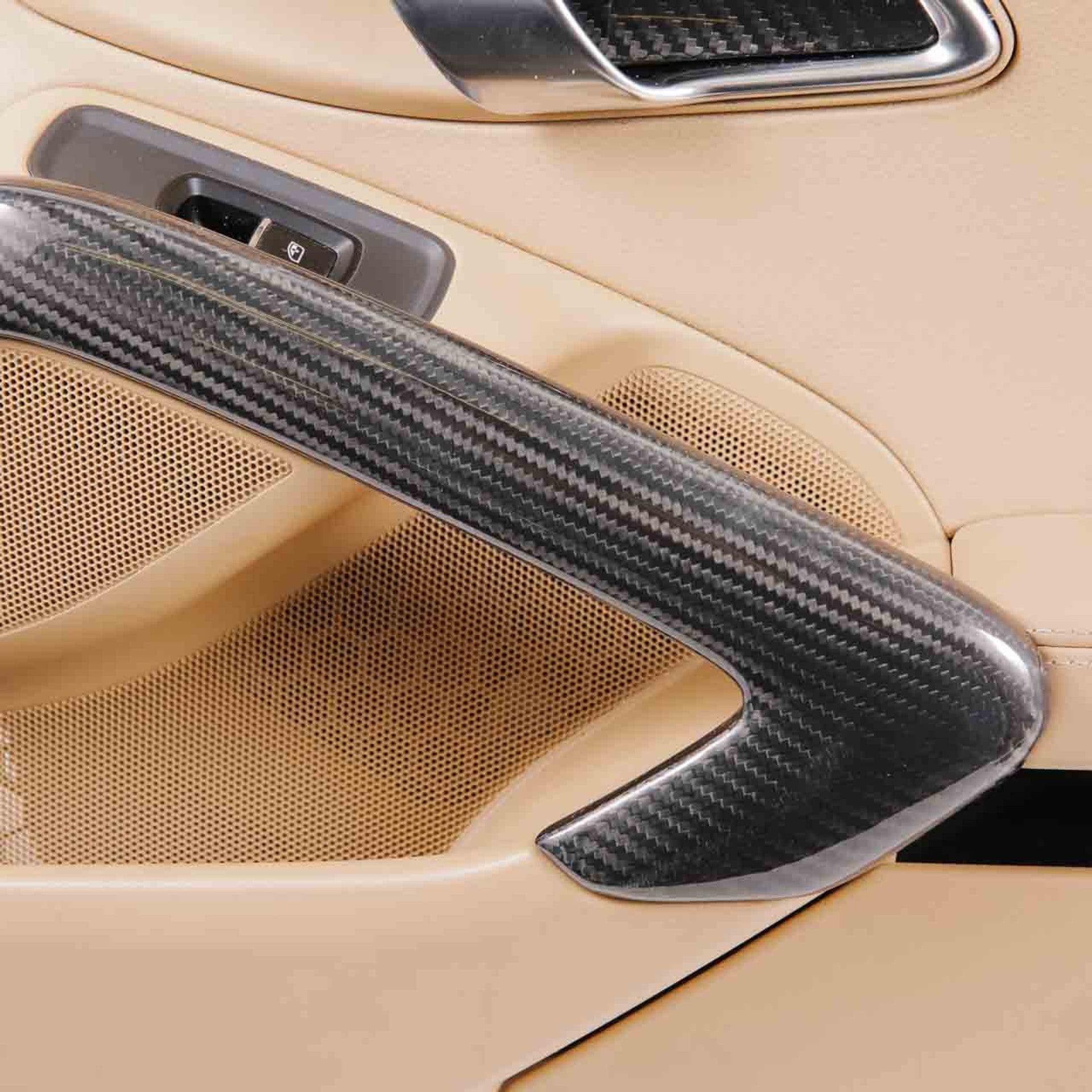 Kies-Motorsports Rennline Porsche 991/981/718 CARBON FIBER DOOR HANDLE