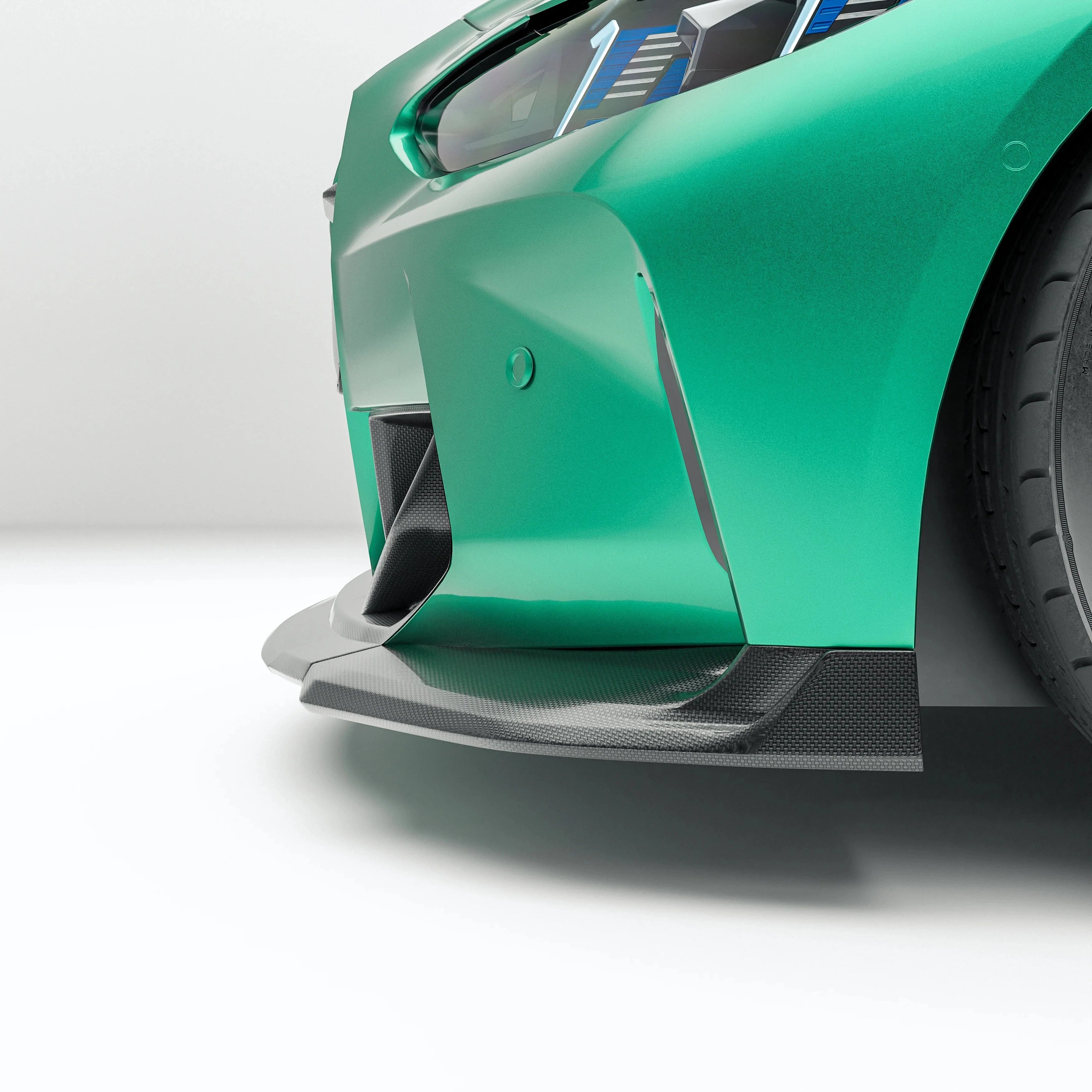 Kies-Motorsports Revozport Revozport  3 Pieces Carbon Fiber Front Lip for BMW G80 G81 M3 G82 G83 M4 2021-2024