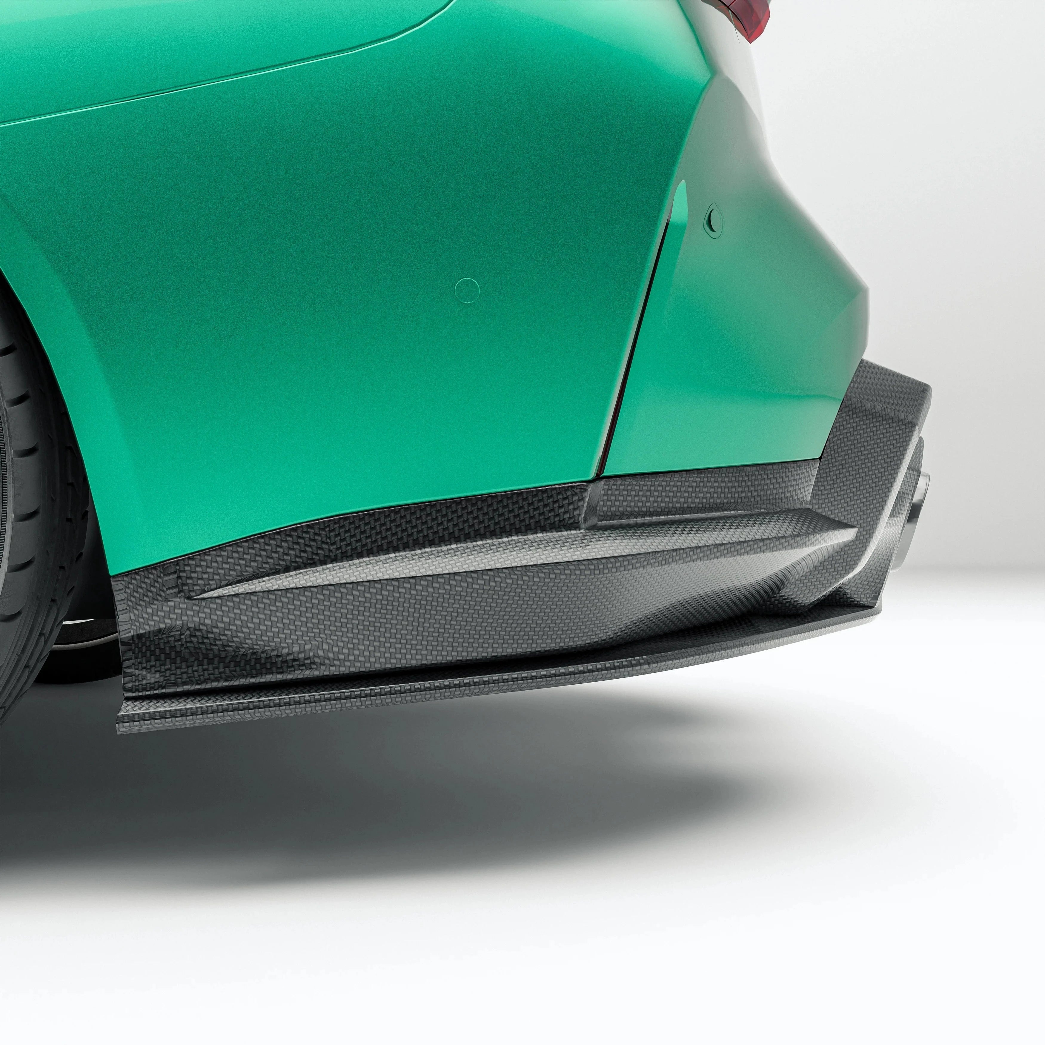 Kies-Motorsports Revozport Revozport 6 Pieces Carbon Fiber Rear Diffuser for BMW G80 G81 M3 2021-2024