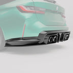 Kies-Motorsports Revozport Revozport 6 Pieces Carbon Fiber Rear Diffuser for BMW G80 G81 M3 2021-2024