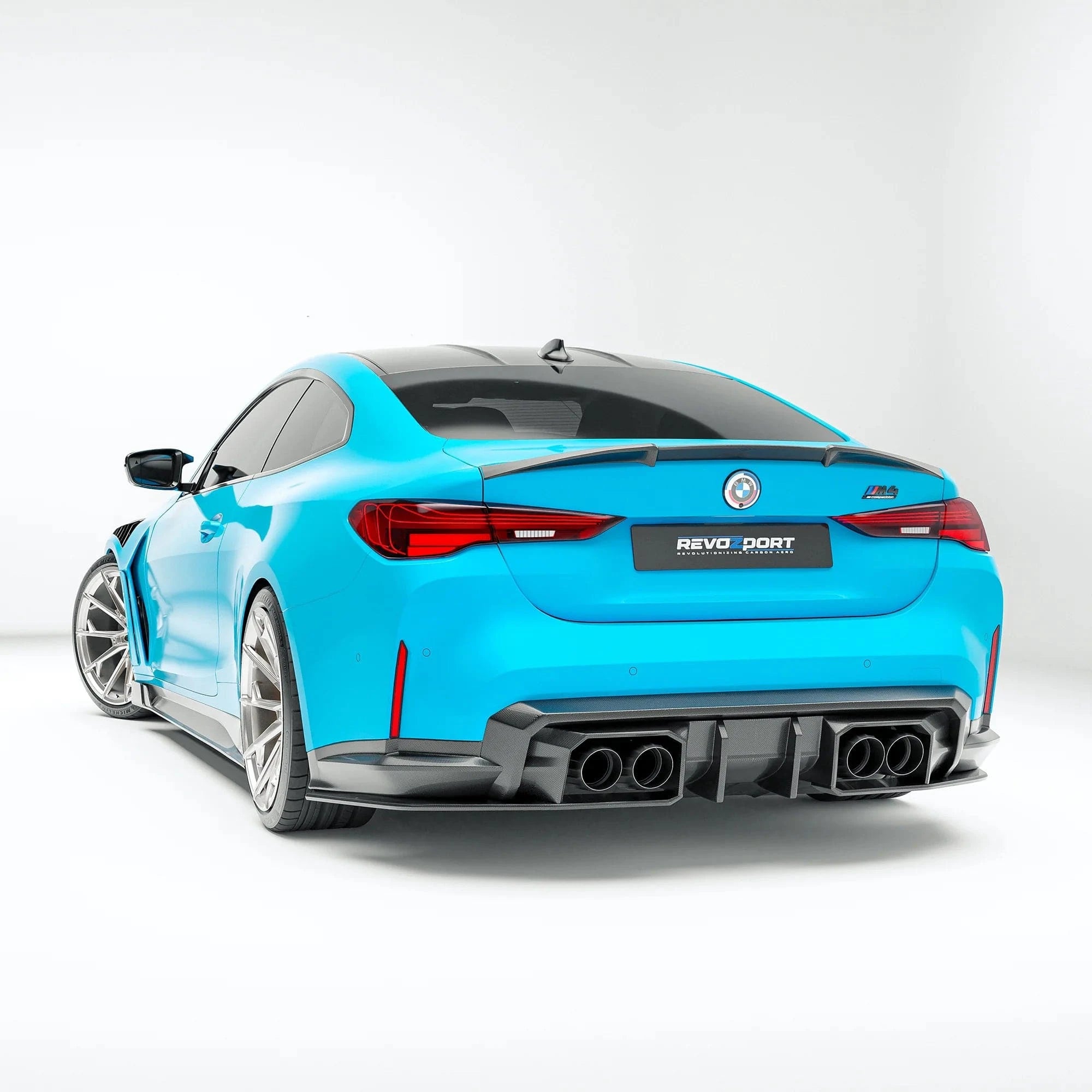 Kies-Motorsports Revozport Revozport 6 Pieces Carbon Fiber Rear Diffuser for BMW G82 G83 M4 2021-2024