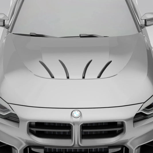 Kies-Motorsports Revozport Revozport BMW  M2  G87  Carbon  Fiber  Hood Strakes