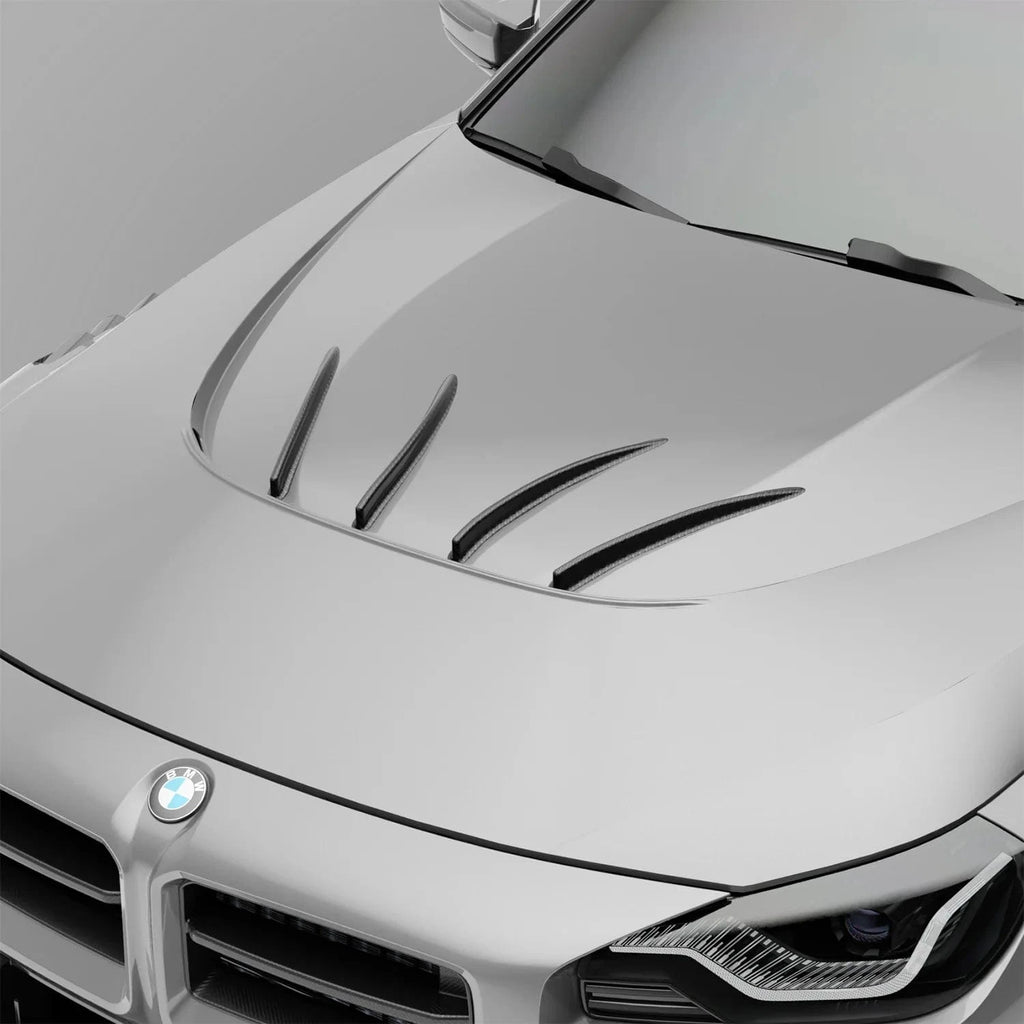 Kies-Motorsports Revozport Revozport BMW  M2  G87  Carbon  Fiber  Hood Strakes