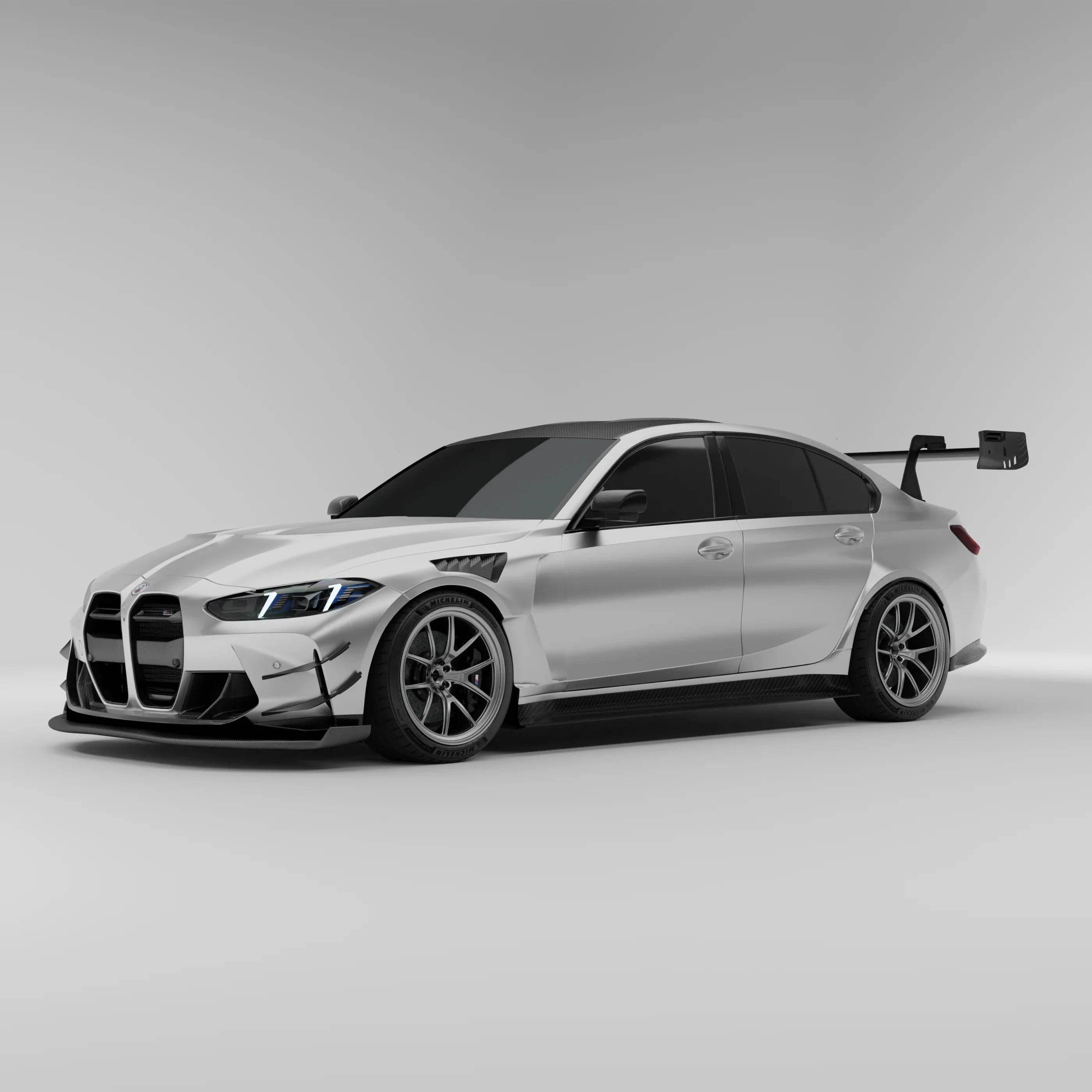 Kies-Motorsports Revozport Revozport Carbon Fiber Front Air Dam for BMW G80 G81 M3 G82 G83 M4 2021-2024