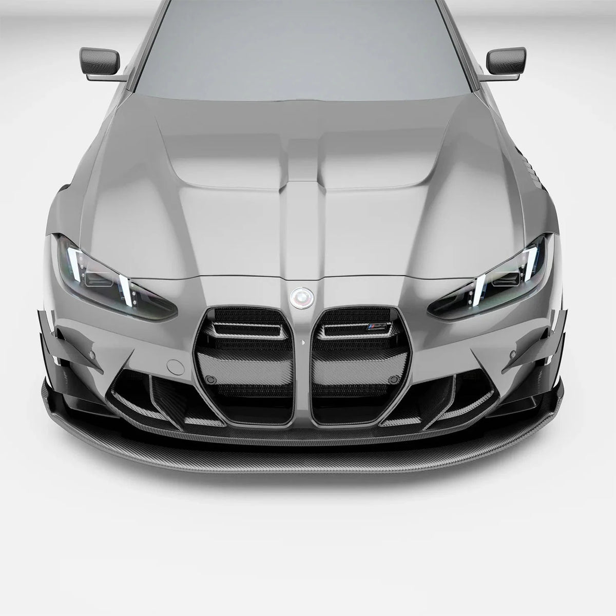 Kies-Motorsports Revozport Revozport Carbon Fiber Front Air Dam for BMW G80 G81 M3 G82 G83 M4 2021-2024