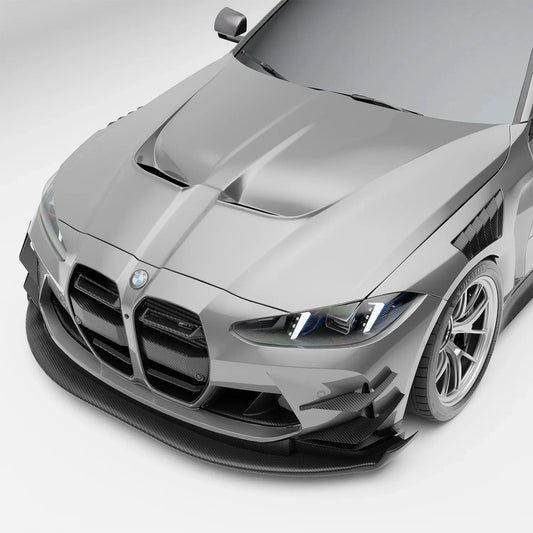 Kies-Motorsports Revozport Revozport Carbon Fiber Front Air Dam for BMW G80 G81 M3 G82 G83 M4 2021-2024