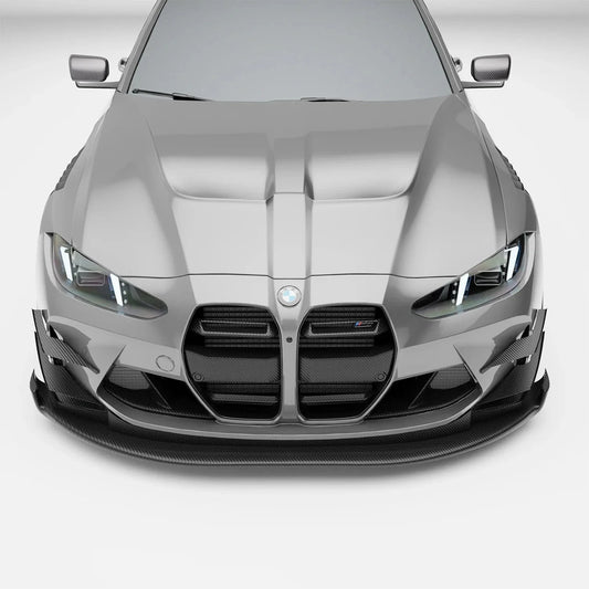 Kies-Motorsports Revozport Revozport Carbon Fiber Front Air Dam for BMW G80 G81 M3 G82 G83 M4 2021-2024