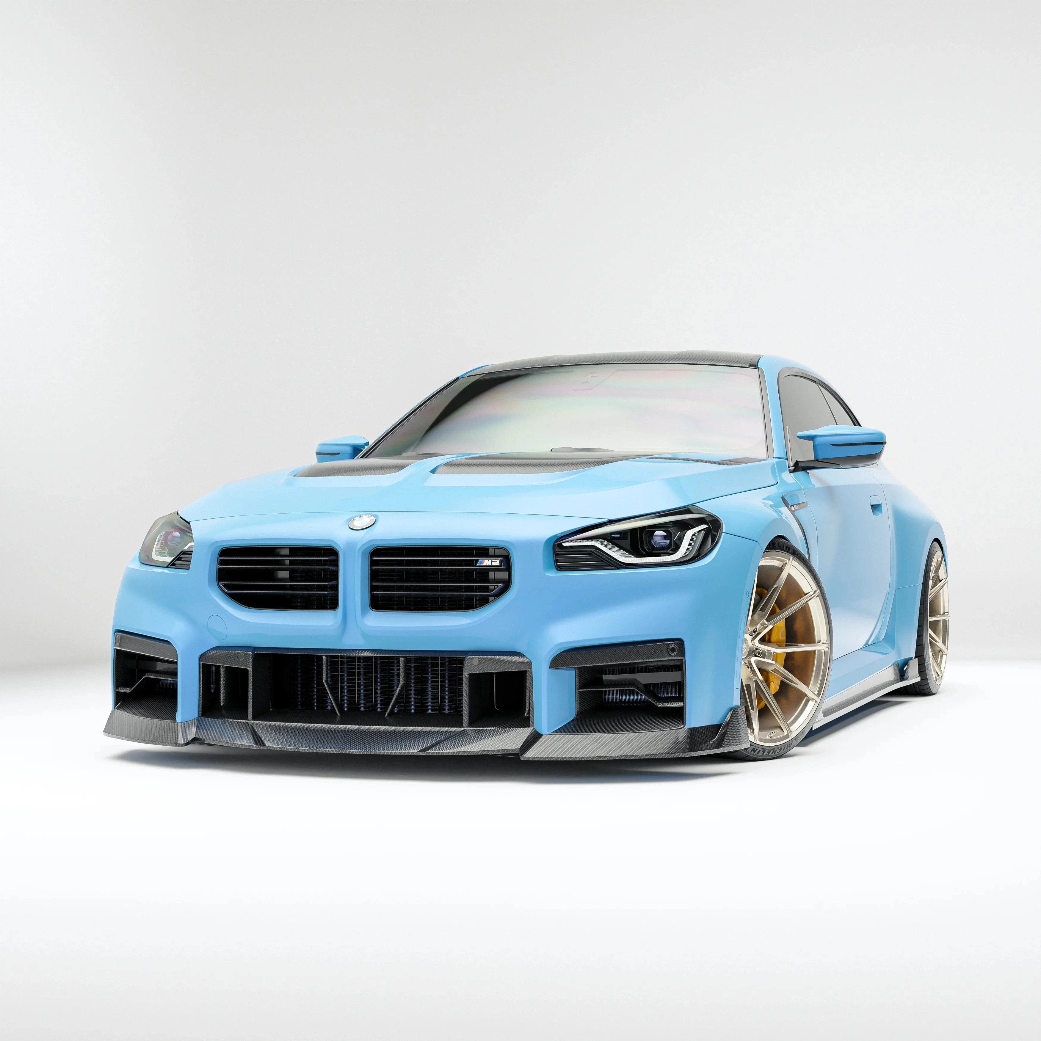 Kies-Motorsports Revozport Revozport  Carbon Fiber Front Bumper Air Intake for BMW G87 M2