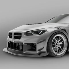 Kies-Motorsports Revozport Revozport   Carbon Fiber Front Bumper Canards for BMW G87 M2