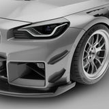 Kies-Motorsports Revozport Revozport   Carbon Fiber Front Bumper Canards for BMW G87 M2