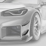 Kies-Motorsports Revozport Revozport   Carbon Fiber Front Bumper Canards for BMW G87 M2
