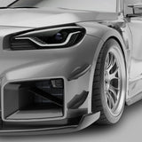 Kies-Motorsports Revozport Revozport   Carbon Fiber Front Bumper Canards for BMW G87 M2