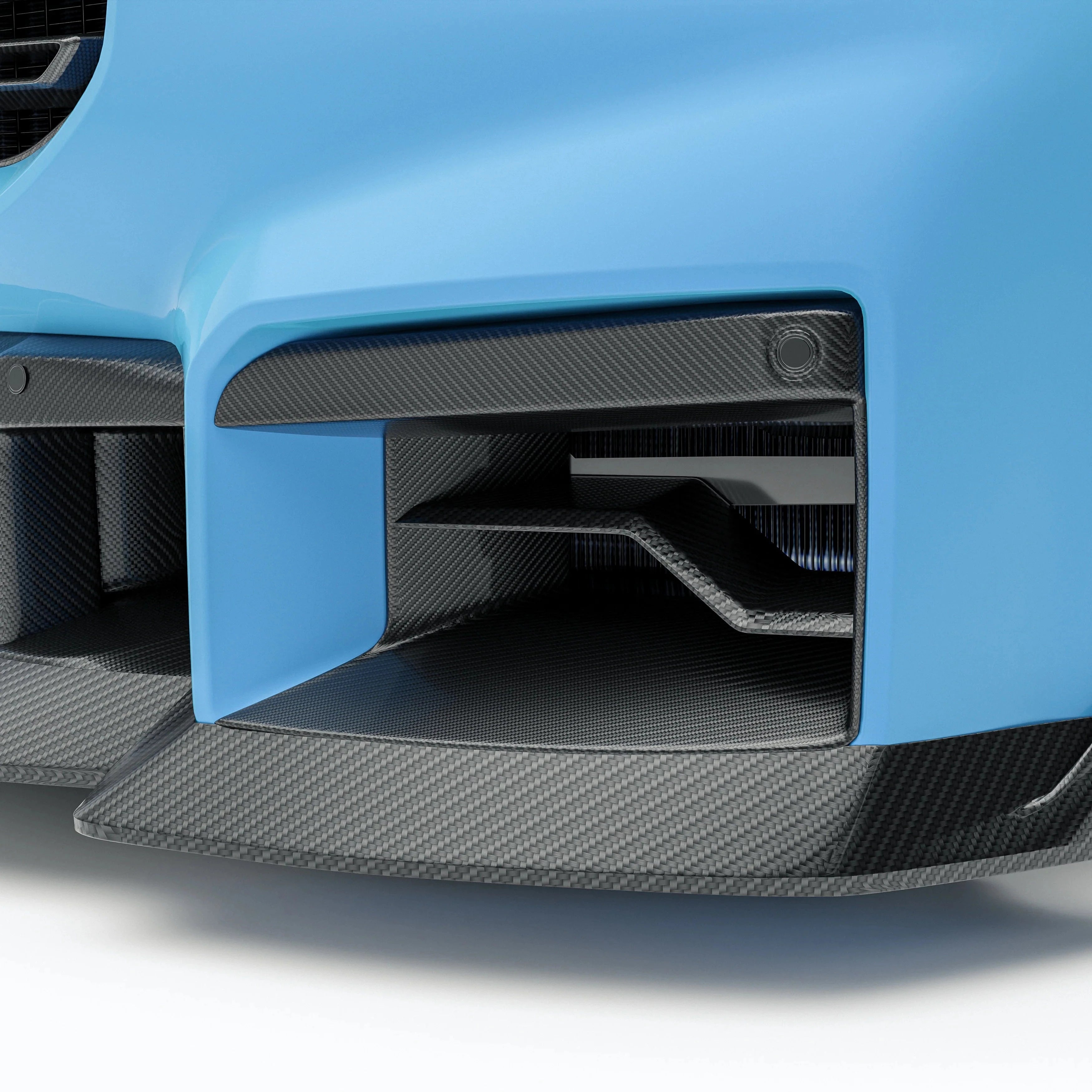 Kies-Motorsports Revozport Revozport  Carbon Fiber Front Bumper Vents for BMW G87 M2 Main image