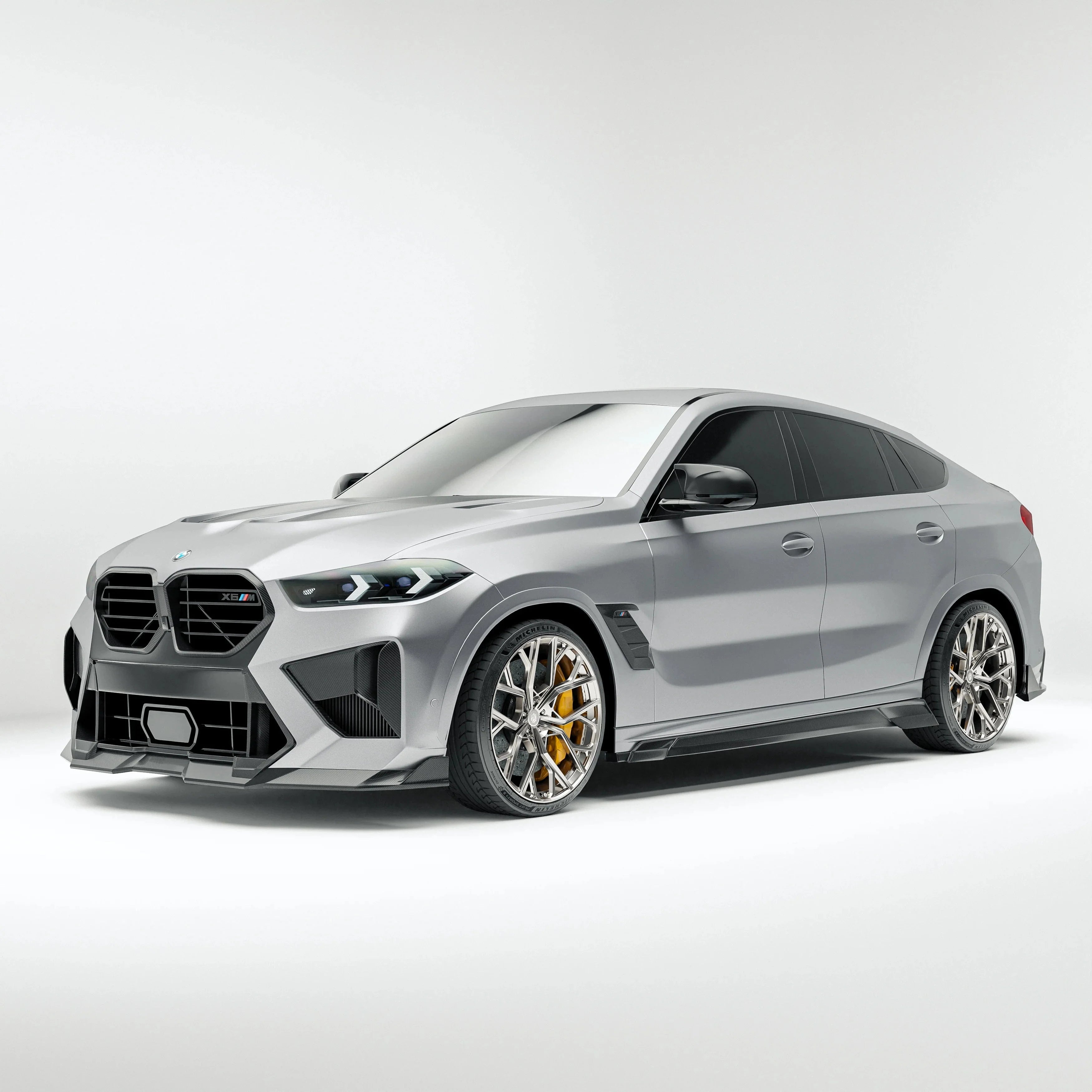 Kies-Motorsports Revozport Revozport   Carbon Fiber Front Lip Diffuser for BMW X6M F96 LCI (2023+)